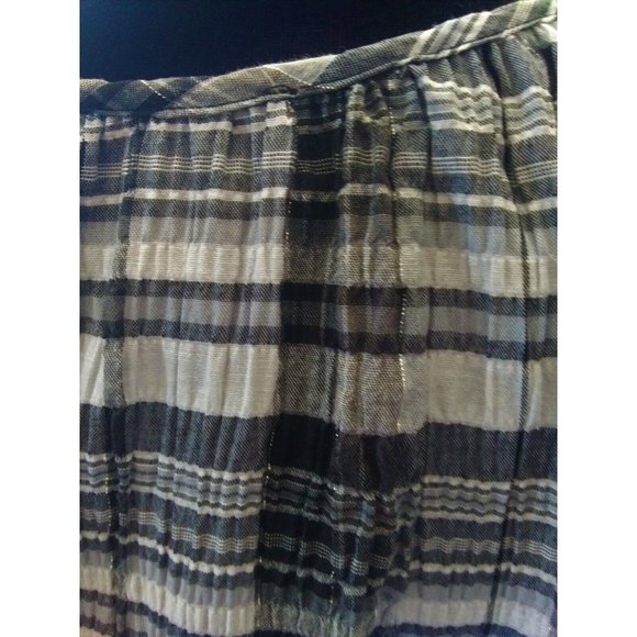 White Stag Womens Black & White Plaid Top Size Large - Picture 6 of 7